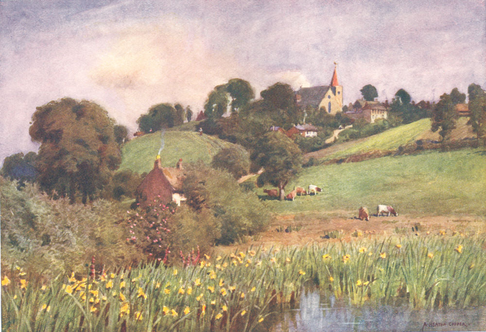 ISLE OF WIGHT. Newchurch-The Mother Church of Ryde 1908 old antique print